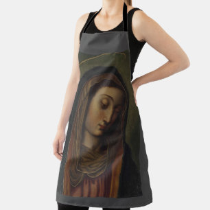 glory to the queen of heaven sticker apron