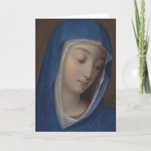 glory to the queen of heaven throw pillow holiday card
