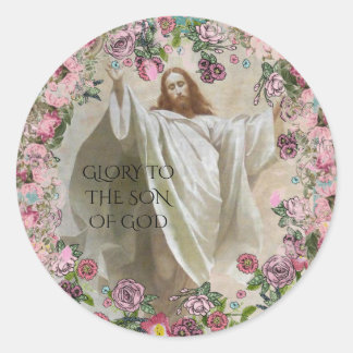 GLORY TO THE SON OF GOD CLASSIC ROUND STICKER