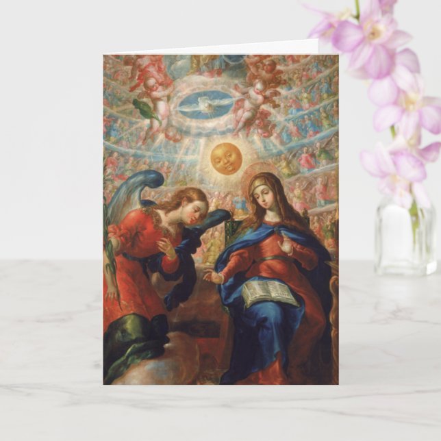 Glory To The Virgin Mary Card (Orchid)
