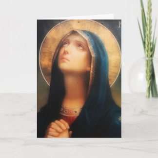 Glory To The Virgin Mary Card