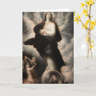 Glory To The Virgin Mary Card