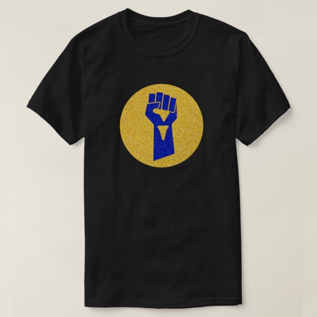 Glory To Ukraine Glitter T-Shirt (Design Front)