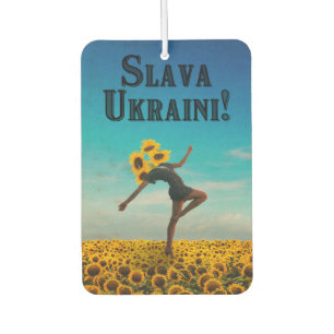 Glory to Ukraine! Slava Ukraini! Car Air Freshener