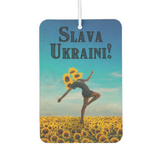 Glory to Ukraine! Slava Ukraini! Car Air Freshener