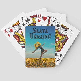 Glory to Ukraine! Slava Ukraini! Playing Cards
