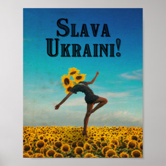 Glory to Ukraine! Slava Ukraini! Poster