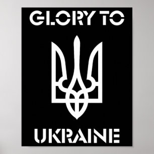 Glory To Ukraine Zelensky-inspired Coat Of Arms De Poster