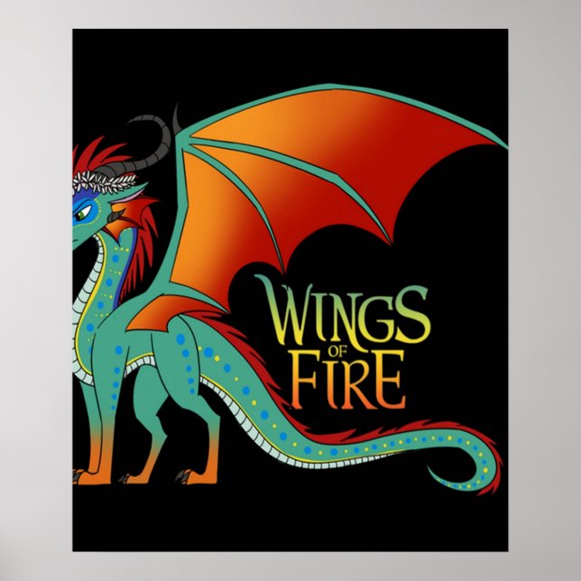 Glory wings dragon fire ffantasy movie art classic poster (Front)