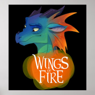 Glory wings fire art classic poster