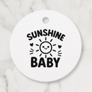 Gloss Sun Children's Hashtag Favour Tags