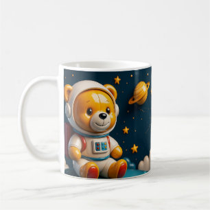 Glossy Astronaut Teddy Coffee Mug