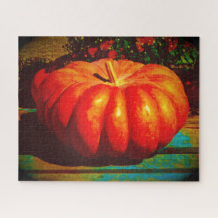Glossy, Be-Jewelled Pumpkin from the Farm Jigsaw Puzzle