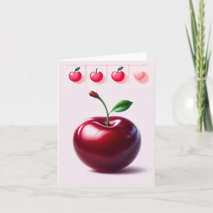 Glossy Cherry Blank Notecard