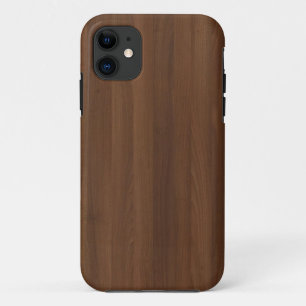 Glossy Chocholate Wood Grain iPhone 11 Case