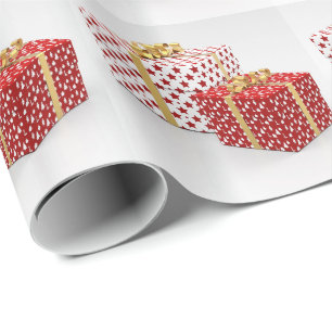 Glossy Christmas Presents Wrapped gifts  Design Wrapping Paper