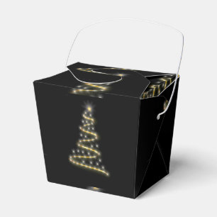 Glossy christmas tree favour box