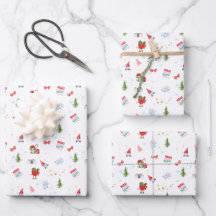 Glossy Christmas wrapping paper