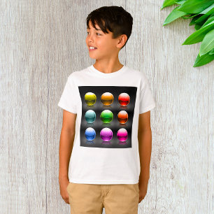 Glossy Colourful Sphere Icons Abstract Balls  T-Shirt