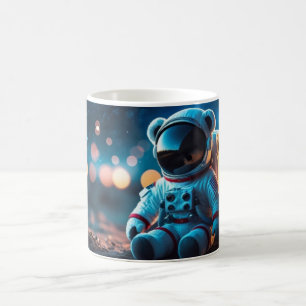 Glossy Cosmic Teddy Coffee Mug