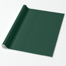 Glossy Dark Green Wrapping Paper
