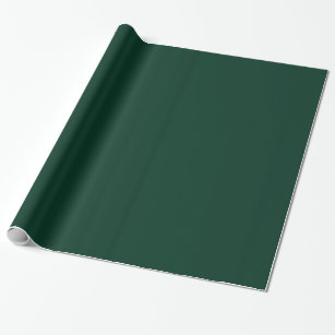 Glossy Dark Green Wrapping Paper