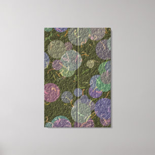 Glossy Embroidery Design Canvas Print