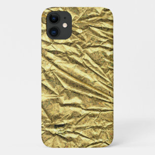 Glossy gold foil iPhone 11 case