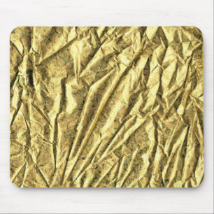 Glossy gold foil mouse mat