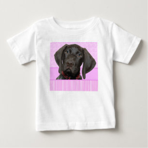 Glossy Grizzly Puppy Girl Baby T-Shirt