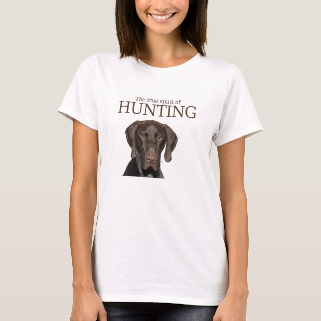 Glossy Grizzly true spirit of hunting T-Shirt (Front)