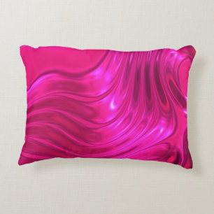 Glossy Hollywood Cerise Super Pink Decorative Cushion