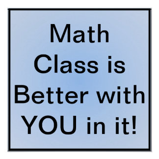 Glossy Inspirational Math Poster