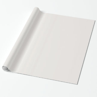 Glossy Isabelline White Wrapping Paper