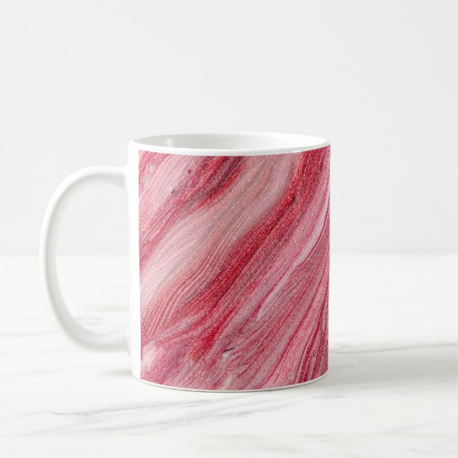 Glossy Nail Polish: Textured Background Coffee Mug (Left)