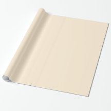 Glossy Papaya Whip Off-White Wrapping Paper