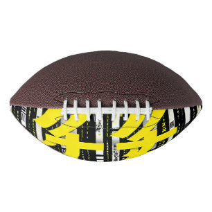 Glossy Pink Donut with Dark Sprinkles American Football