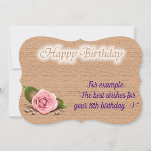Glossy Popular Rose Birthday Card