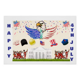 Glossy Poster -4th of July