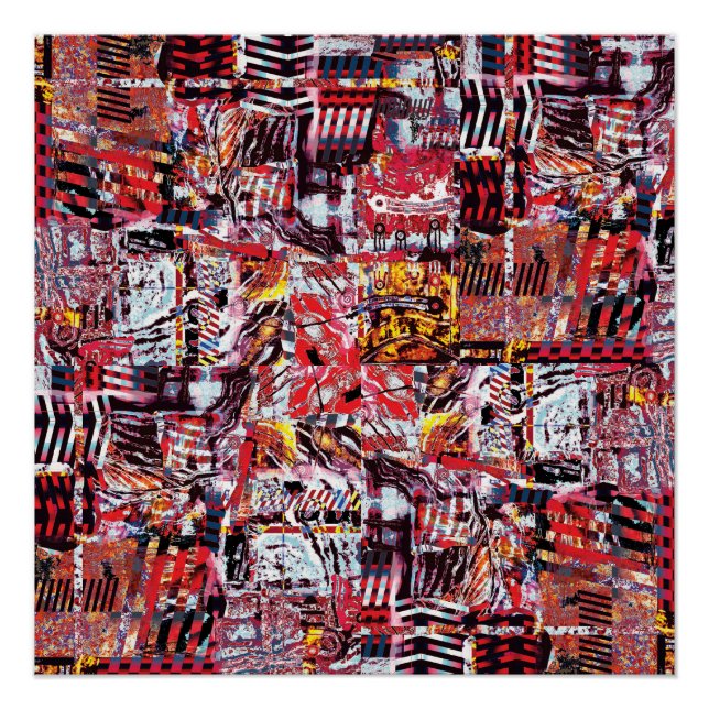 Glossy Poster – Fragmented Pulse (Front)