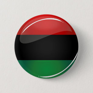 Glossy Round Pan-African Flag 6 Cm Round Badge