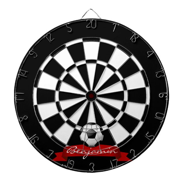 Glossy Soccer Ball Dartboard (Front)