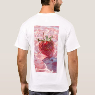 Glossy Strawberry Pink Water Surface T-Shirt