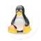 Glossy Tux Linux Penguin Sticker