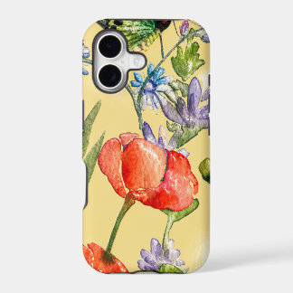 Glossy Wildflower Butterfly iPhone 17 Case