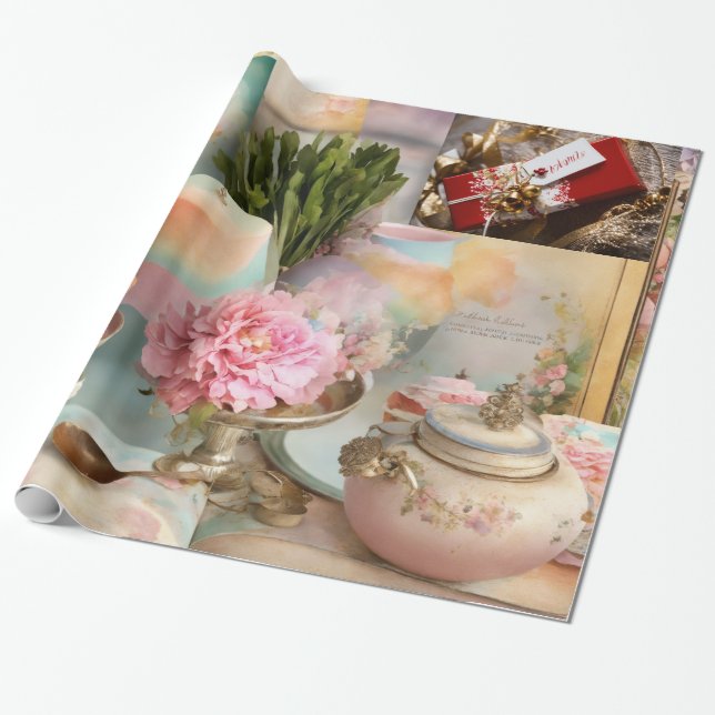 Glossy Wrapping Pape 30 inches x 6 fee Wrapping Paper (Unrolled)