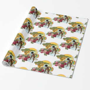 Glossy Wrapping Paper, African Women Paper