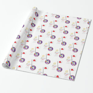 Glossy Wrapping Paper, Astronaut Cat Kitten Wrapping Paper