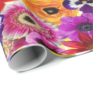 Glossy Wrapping Paper Colourful Elephant