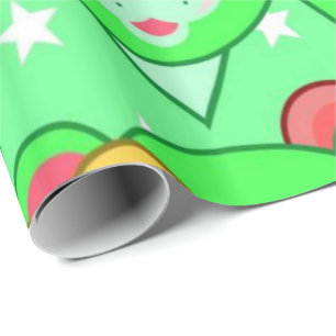 Glossy Wrapping Paper Colourful Teddy Bear